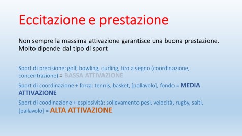 Eccitazione e prestazione